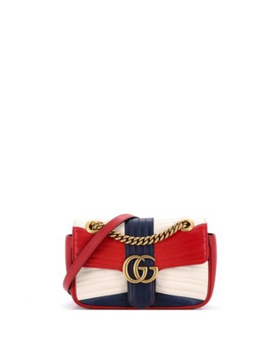 Б/у сумка Gucci Small GG Marmont Flap Matelasse Leather