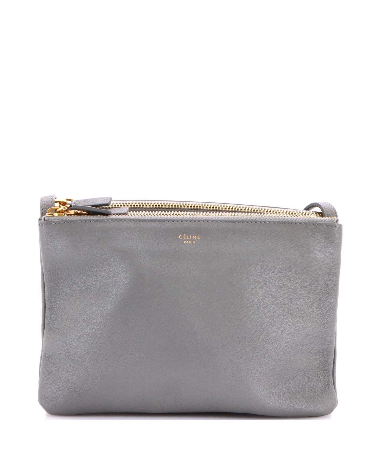 Pre-Owned Celine Small Trio Crossbody Bag Leather