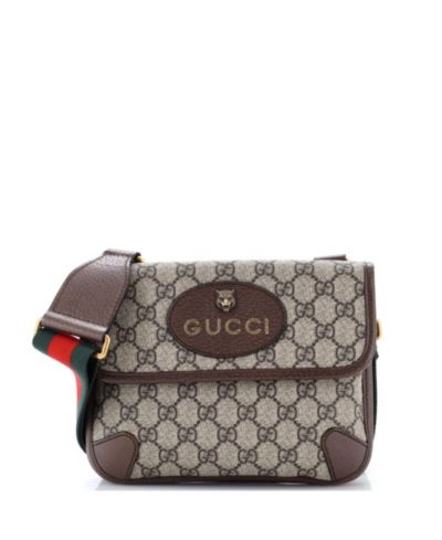 Pre-Owned Gucci Small Neo Vintage Flap Messenger GG Coated Canvas
