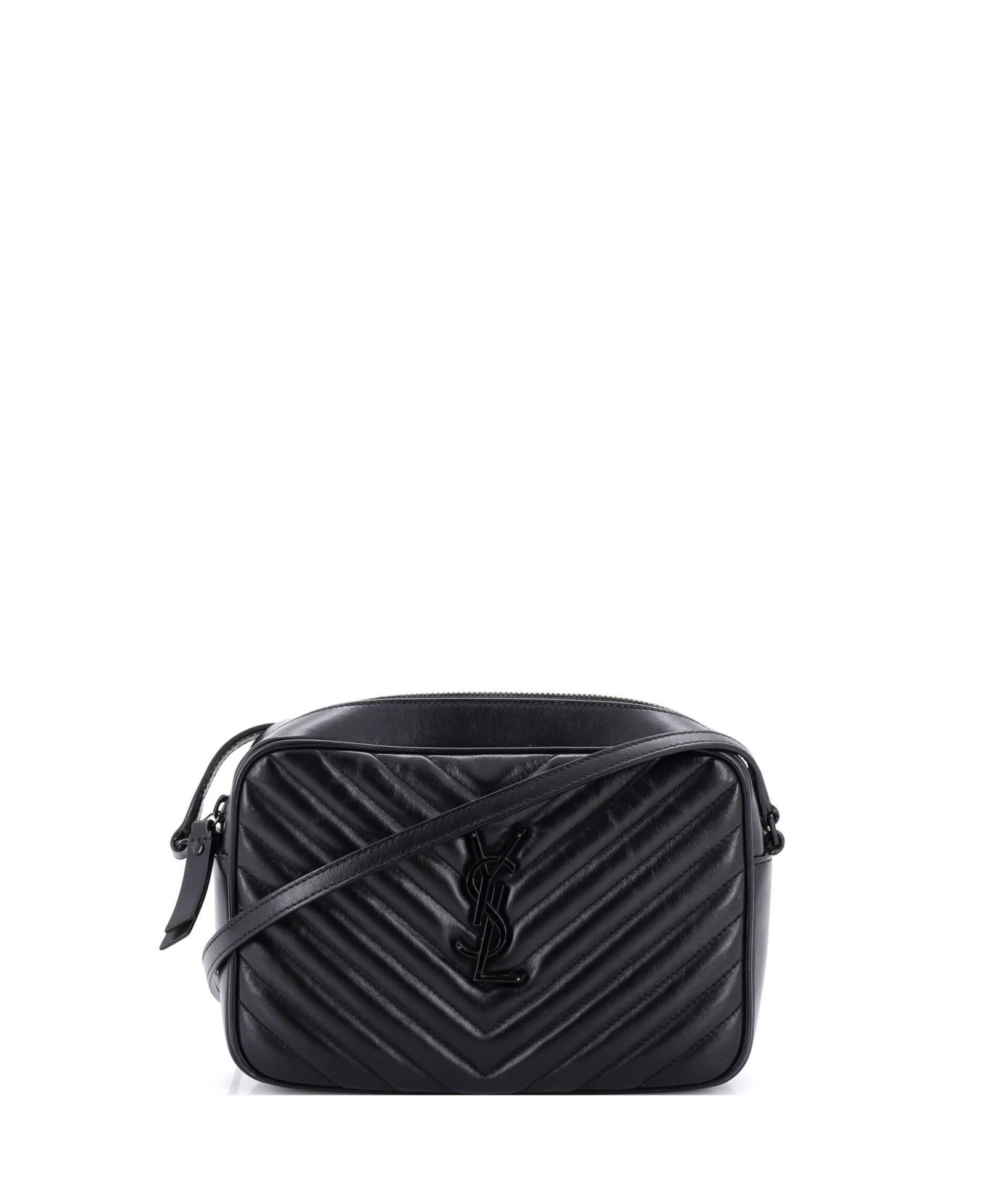 Saint Laurent сумка Lou Camera Bag, кожа Matelasse Chevron, б/у