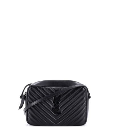 Saint Laurent сумка Lou Camera Bag, кожа Matelasse Chevron, б/у