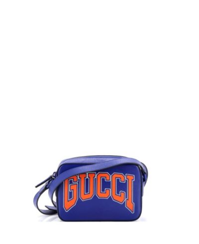 Pre-Owned Gucci Small NY Dragons Camera Crossbody Bag Printed Leather