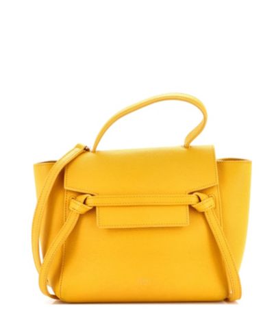 Pre-Owned Celine Nano Belt Bag Textured Leather