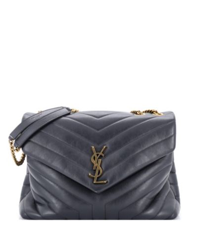 Pre-Owned Saint Laurent Medium Loulou Shoulder Bag Matelasse Chevron Leather