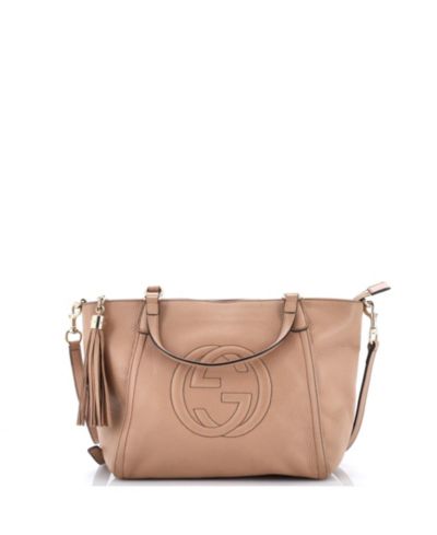 Pre-Owned Gucci Small Soho Convertible Top Handle Bag Leather