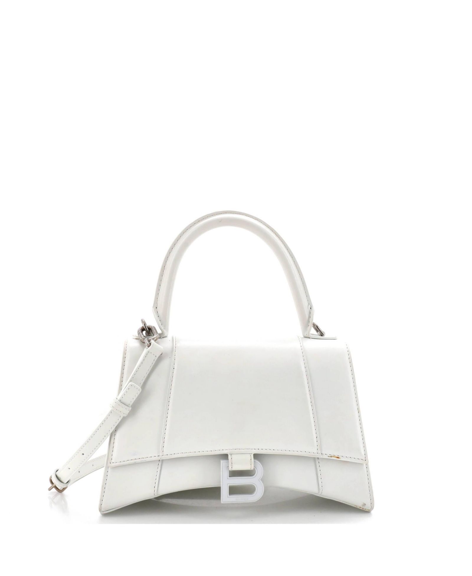 Pre-Owned Balenciaga Small Hourglass Top Handle Bag Leather сумка
