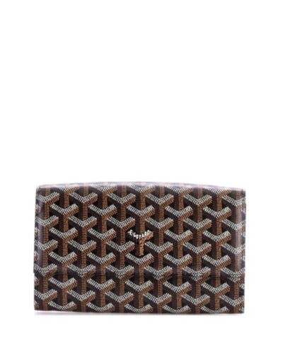 Подержанный кожаный кошелёк Goyard Varenne Continental с ремешком