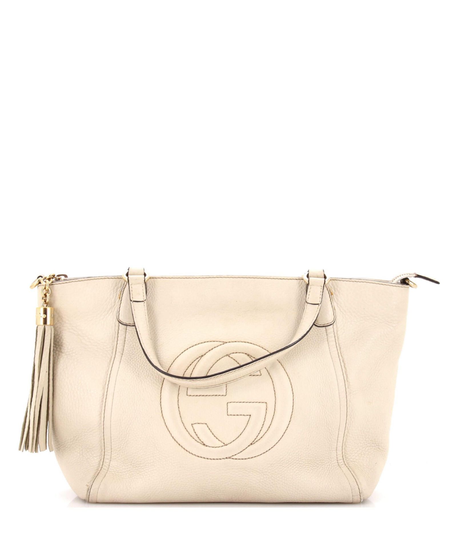 Pre-Owned Gucci Small Soho Convertible Top Handle Bag Leather