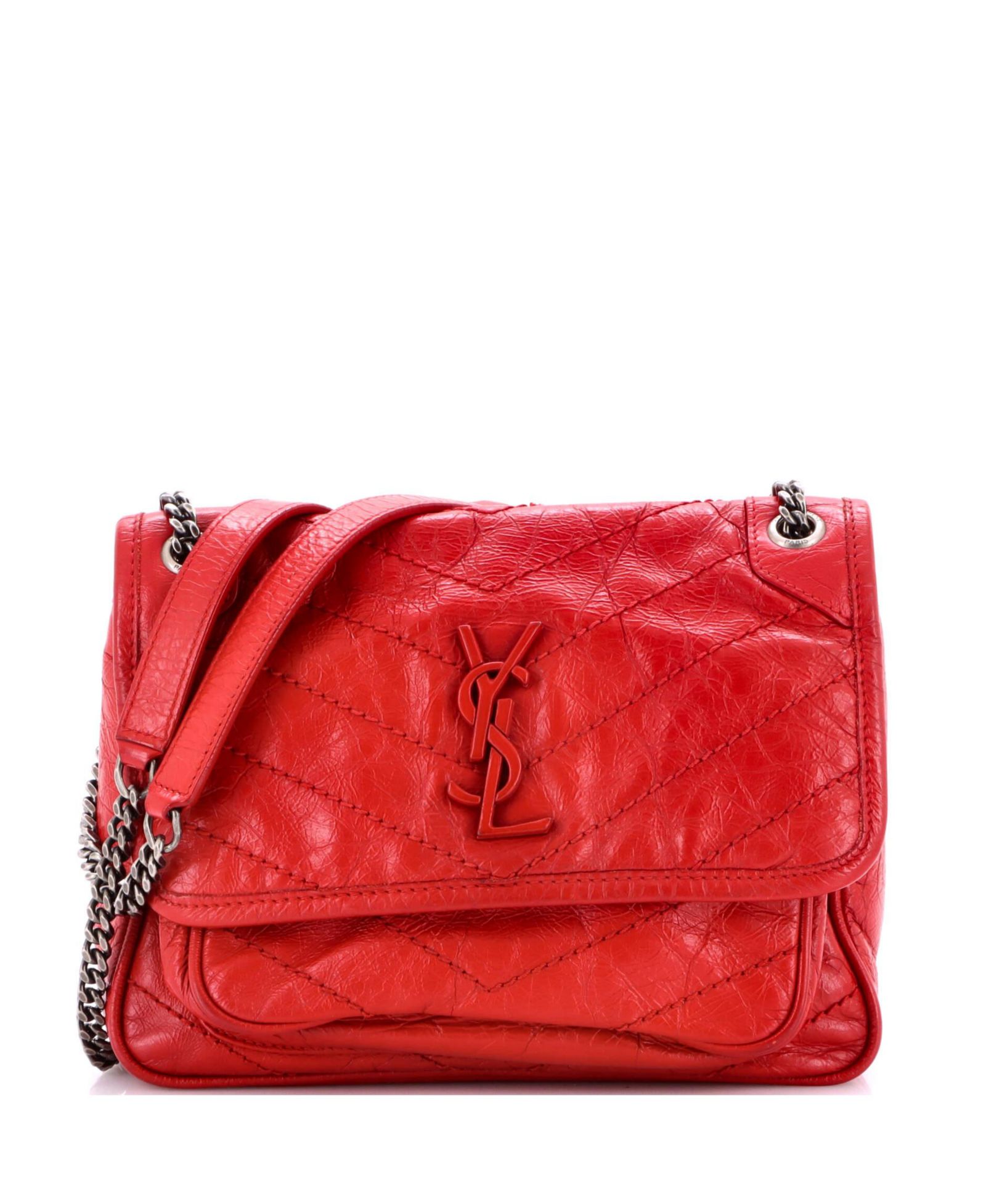 Сумка Saint Laurent Baby Niki Chain Flap Matelasse Chevron Leather (б/у)