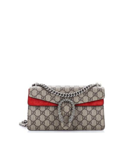 Pre-Owned Gucci Small Dionysus Bag GG Coated Canvas with Crystal Embellished Metal