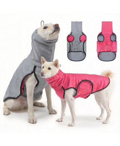 ARONKL Reversible Dog Anxiety Vest with Hood for Calming and Comfort