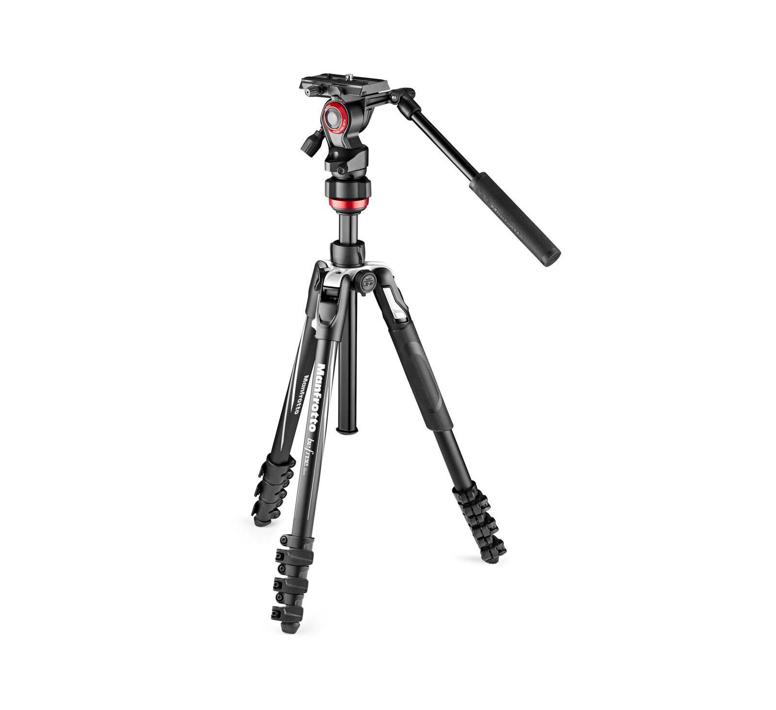 Manfrotto Befree Travel, Light Weight, Fluid Drag System Professional Video Tripod.