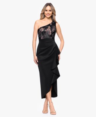 Betsy & Adam Платье миди One-Shoulder Petite