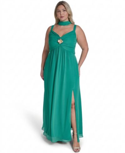 Eliza J Ball Gown Plus Size на бретельках-спагетти с вырезом sweetheart
