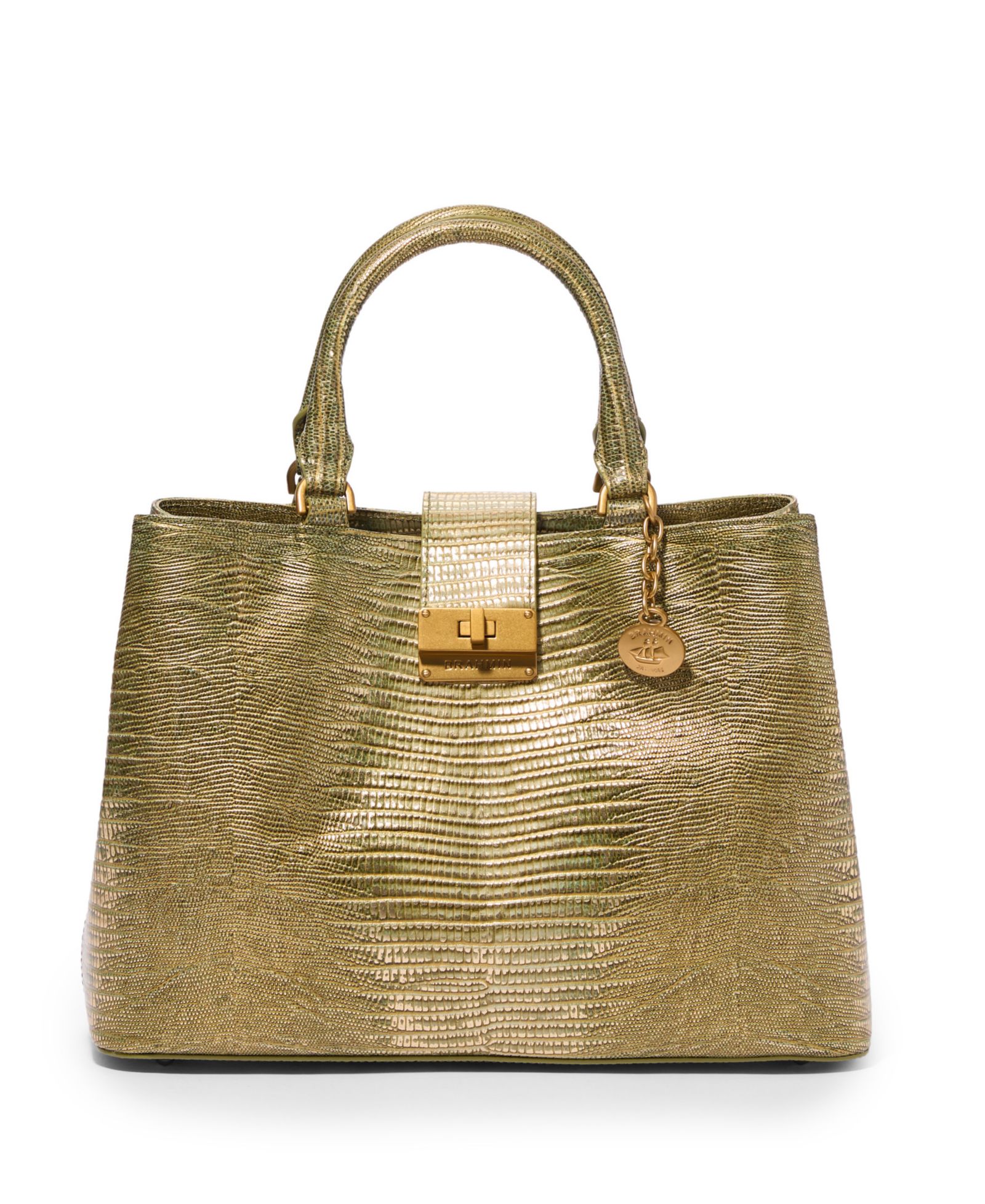 Brahmin Denise Bachata Medium Leather Satchel Handbag