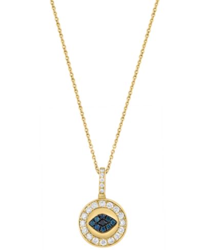 Подвеска EFFY Collection Multi Diamond (1/4 ct. t.w.) из желтого золота 14k