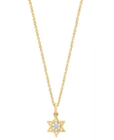 Колье EFFY Collection с бриллиантовым акцентом (0.03 ct. t.w.) из желтого золота 14k