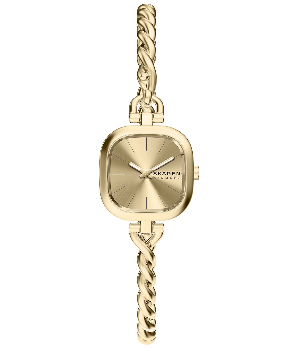 Женские наручные часы Skagen Mellem Micro Quartz с двумя стрелками из золота и нержавеющей стали, 20 мм