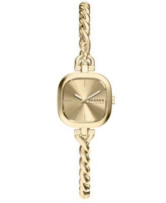 Женские наручные часы Skagen Mellem Micro Quartz с двумя стрелками из золота и нержавеющей стали, 20 мм