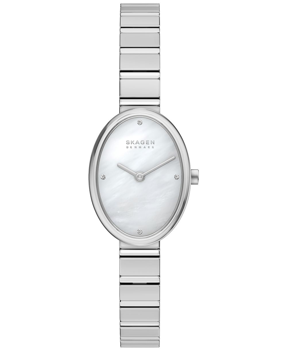 Skagen Женские часы Anita Oval Quartz Silver Stainless Steel 20mm