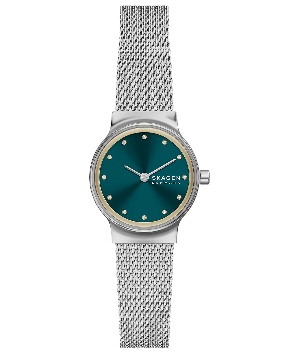 Женские кварцевые часы Skagen Freja Lille с двумя стрелками, серебристый Stainless Steel, 26 мм