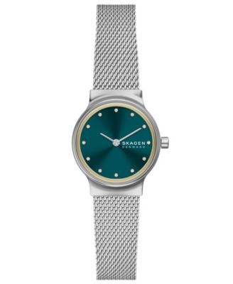 Женские кварцевые часы Skagen Freja Lille с двумя стрелками, серебристый Stainless Steel, 26 мм