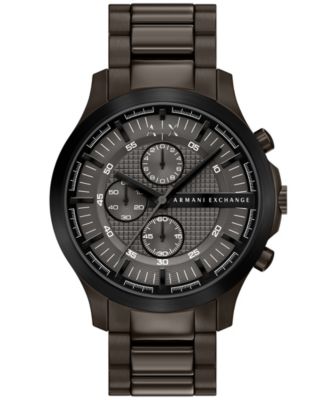 Armani Exchange мужские кварцевые хронографические часы из нержавеющей стали с коричневым циферблатом, 46 мм