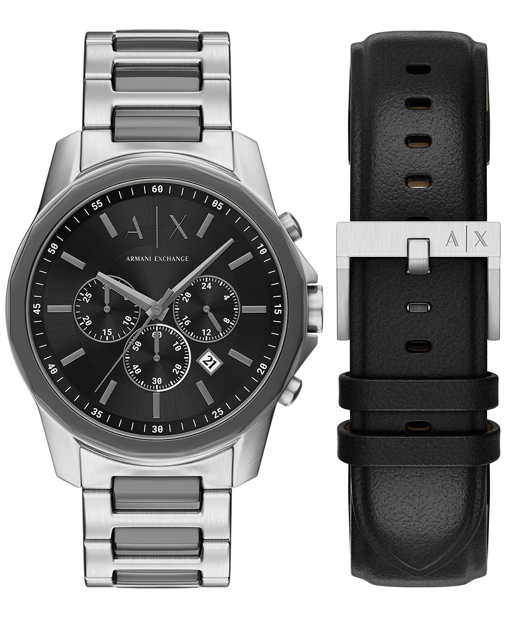 Хронограф Armani Exchange Men's Quartz Two-Tone Stainless Steel 44mm