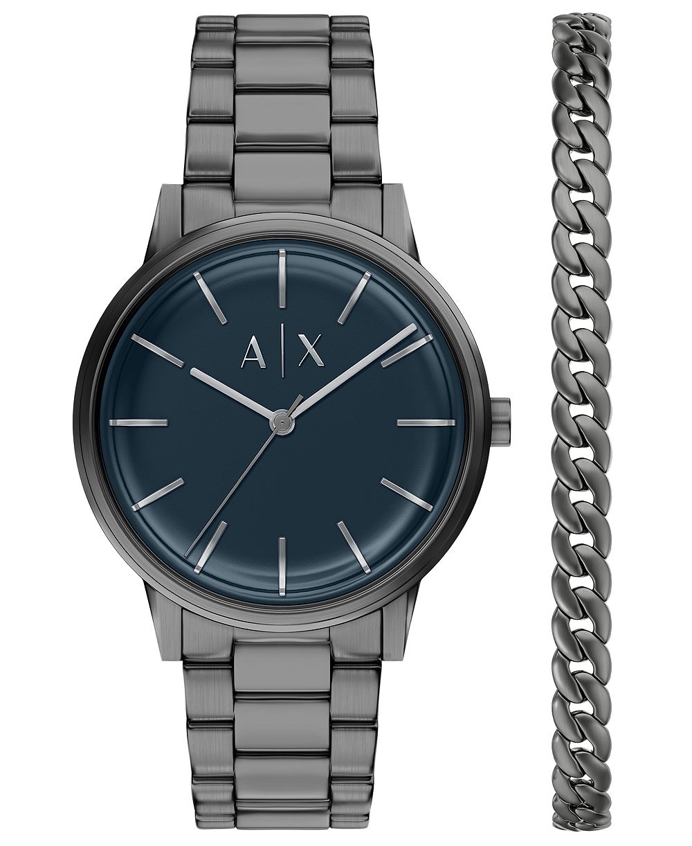 Мужские часы Armani Exchange Quartz Three Hand Gunmetal Stainless Steel 42mm