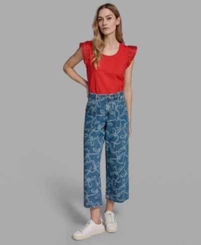 KARL LAGERFELD PARIS Petite джинсы с заниженной талией