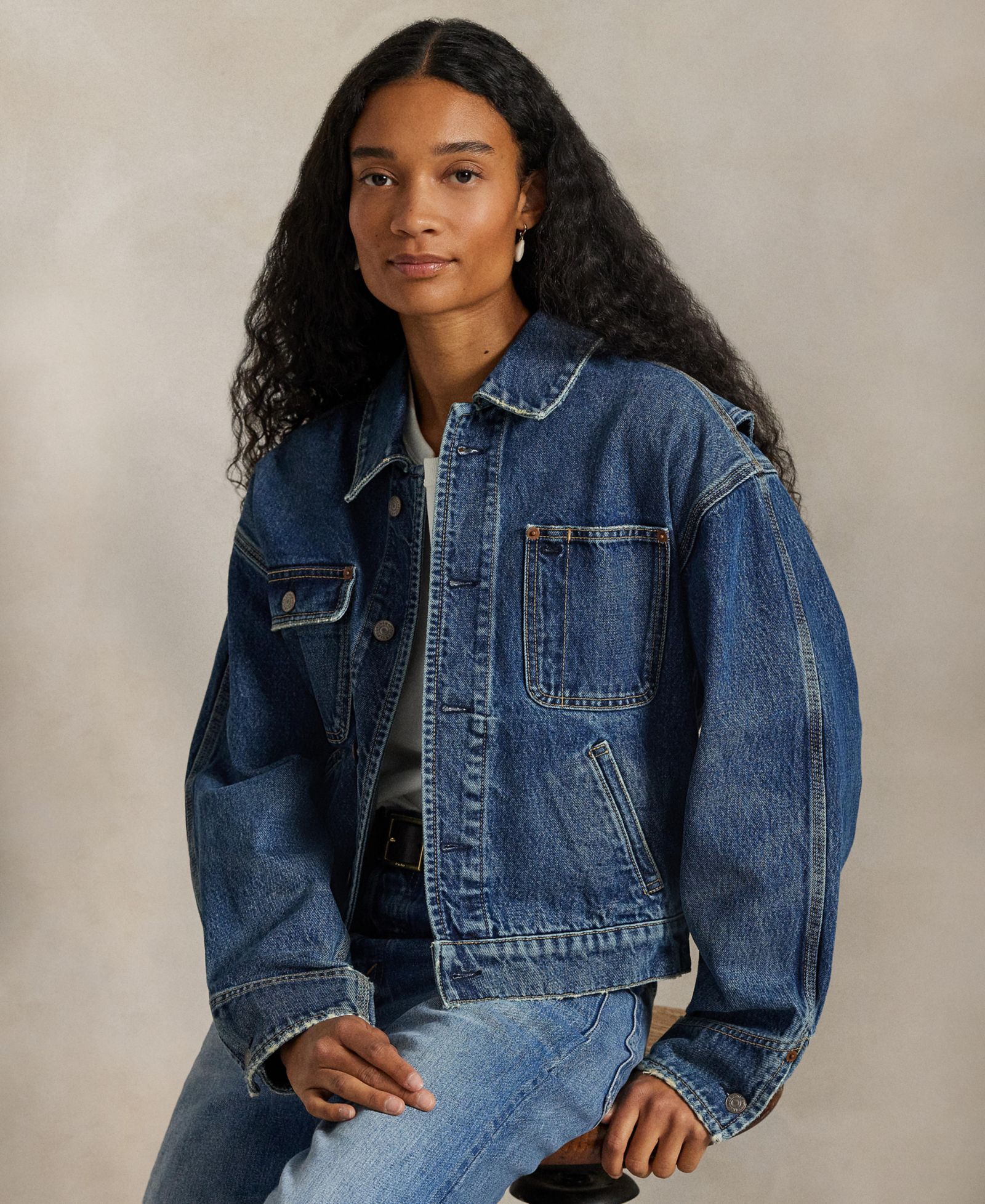 Женская джинсовая куртка Polo Ralph Lauren Spread Collar