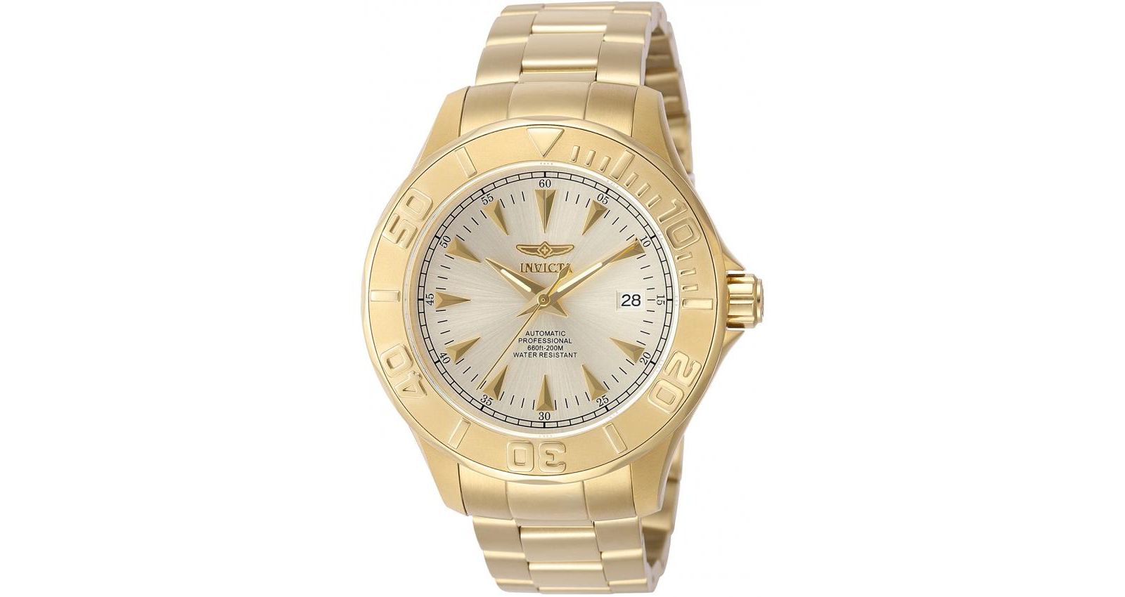 Invicta Men's 7039 Signature Automatic 3 Hand Champagne Dial Watch