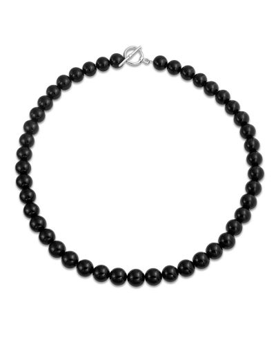 Ожерелье Bling Jewelry с натуральным ониксом 10MM 16Inch