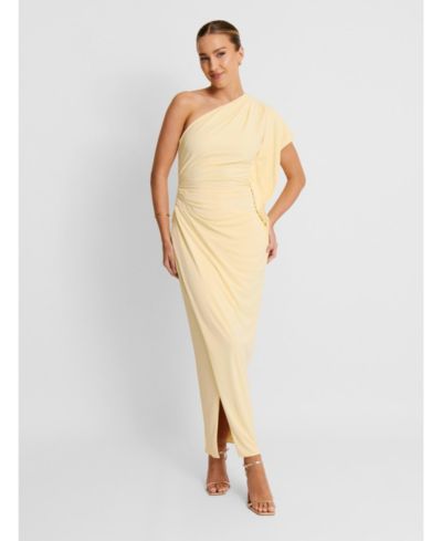 Женское асимметричное платье Six Stories Asymmetric Stretch Gathered Maxi
