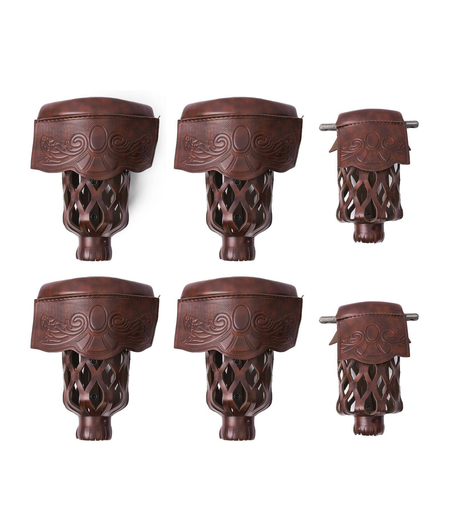 GSE Games & Sports Expert Set of 6 Heavy Duty PU Leather Billiard Pool Table Pockets, Pool Table Accessories
