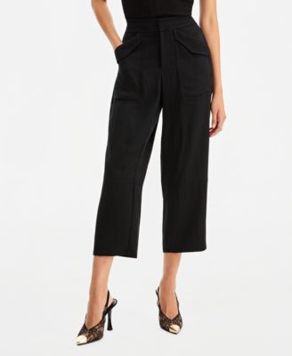 I.N.C. International Concepts Women's High-Rise Cropped Barrel Pants, Macy's Exclusive