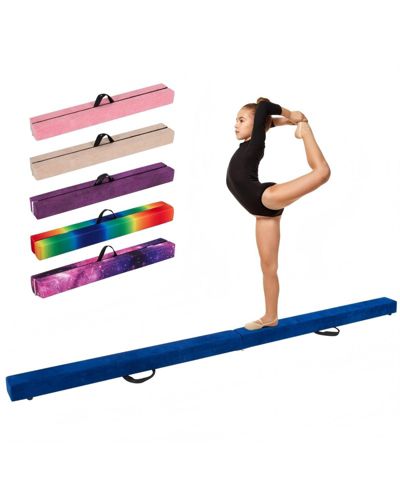 9 FT Folding Gymnastics Balance Beam with Anti-Slip Base