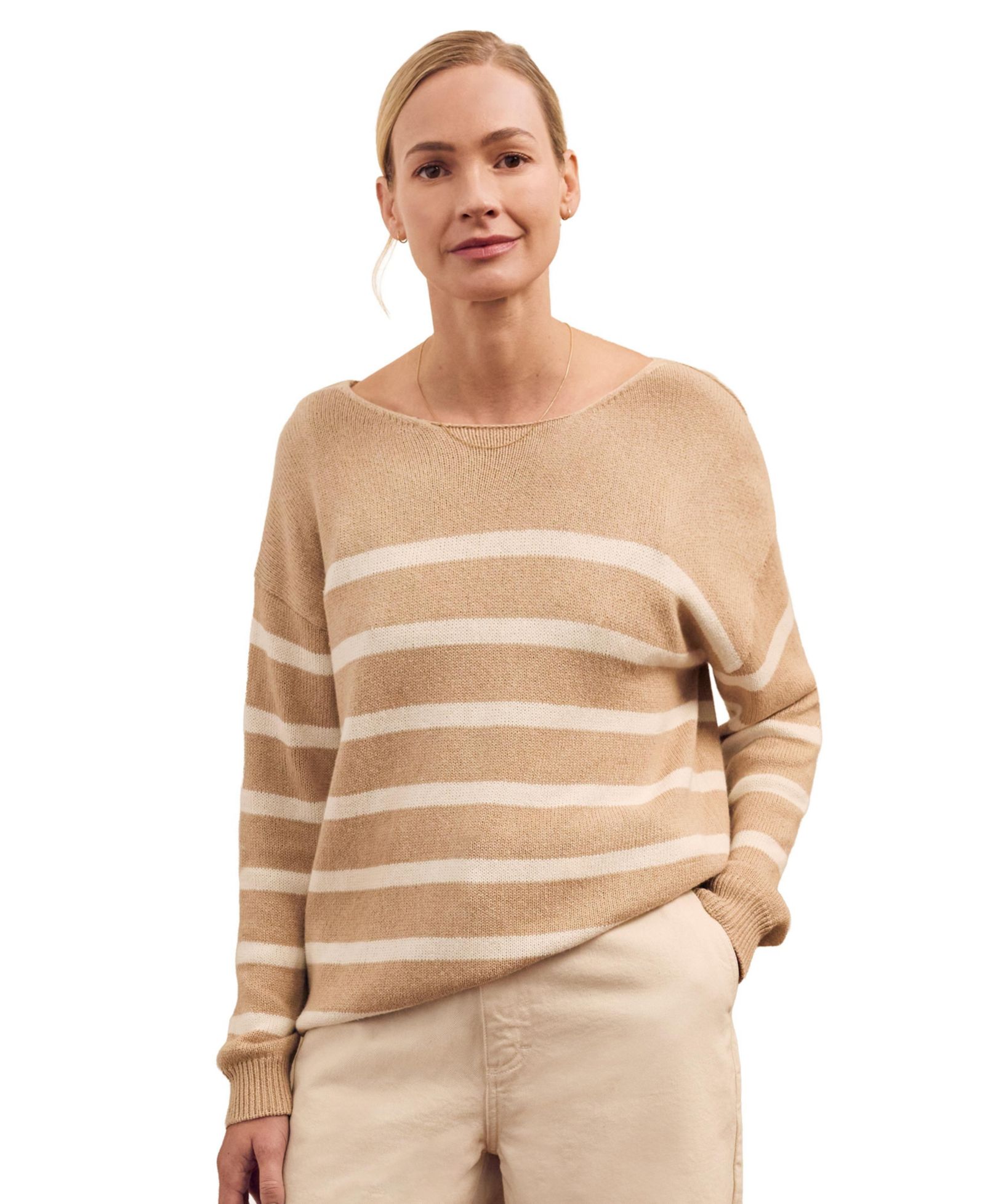 Celtic & Co. Women's Gauzy Boat Neck Sweater