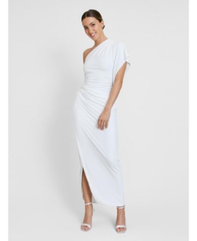 Six Stories Women's Asymmetric Drape Stretch Occasion Dress