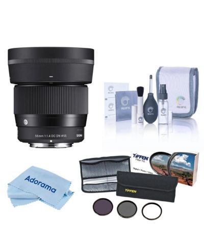 Объектив Sigma 56mm f/1.4 DC DN Contemporary для Sony E с набором фильтров и средств для чистки