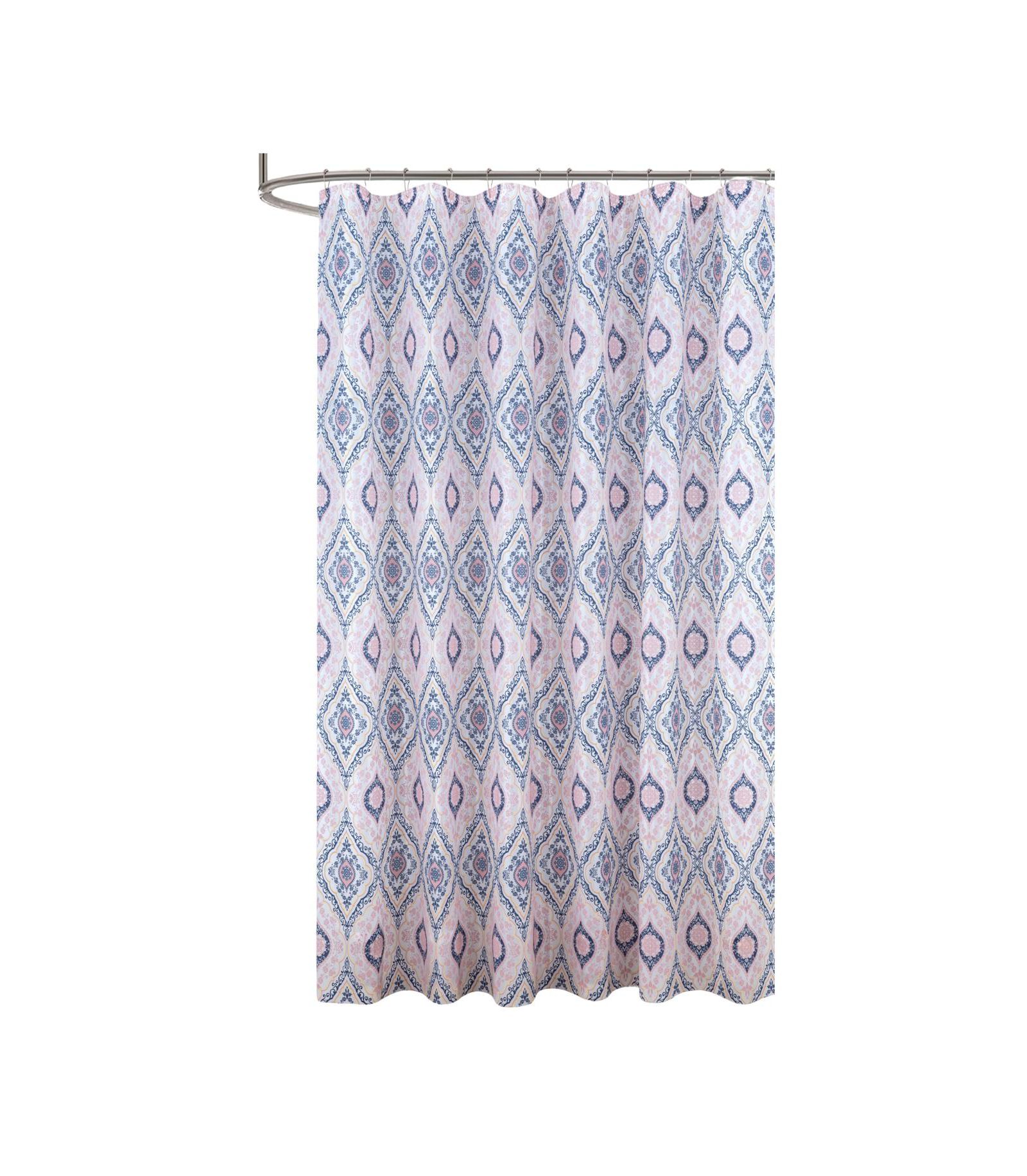 RT Designers Collection шторка для душа Glit Jaxx, 90 GSM, 70" x 72", Blush