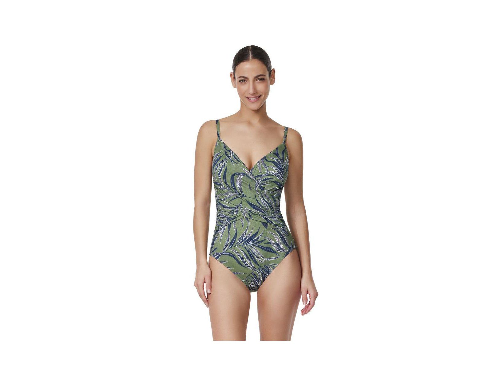 Profile by Gottex Women's La Palm Surplice One Piece