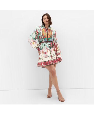 CITY CHIC Women's Ezra Dreamscape Print Mini Dress