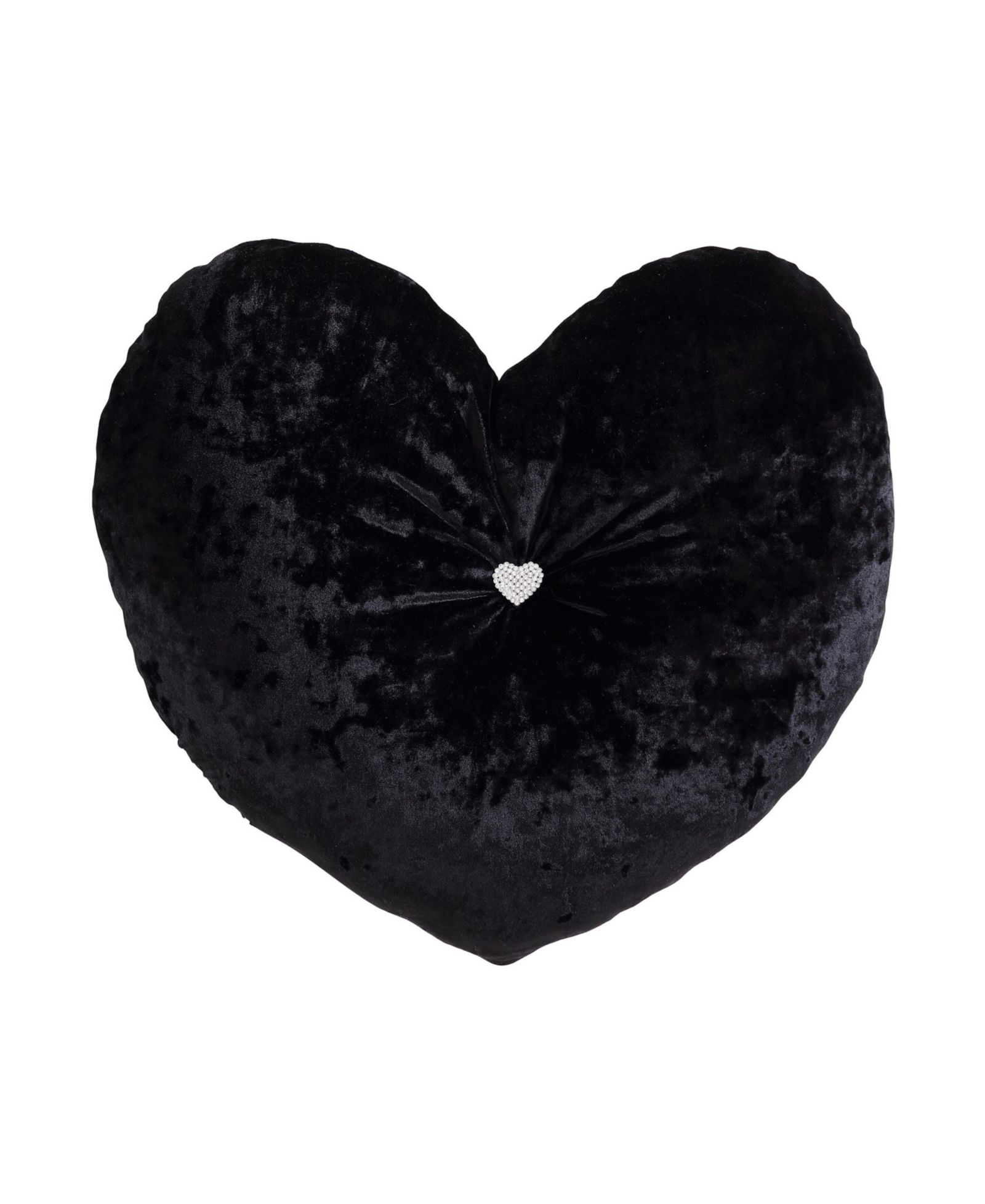Betsey Johnson Декоративная подушка с сердечком из бархата, 18" X 18"