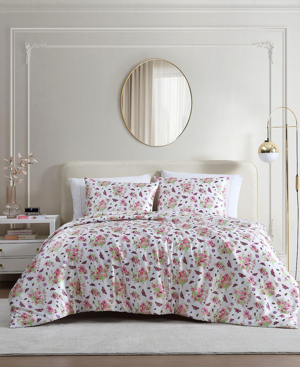 Betsey Johnson Queen Bee цветочный букет, комплект из 3 предметов, сатин, King