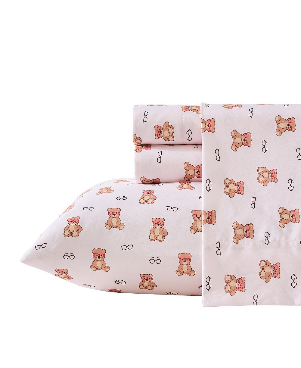 Betsey Johnson Microfiber 4-Pc. Sheet Set, Full