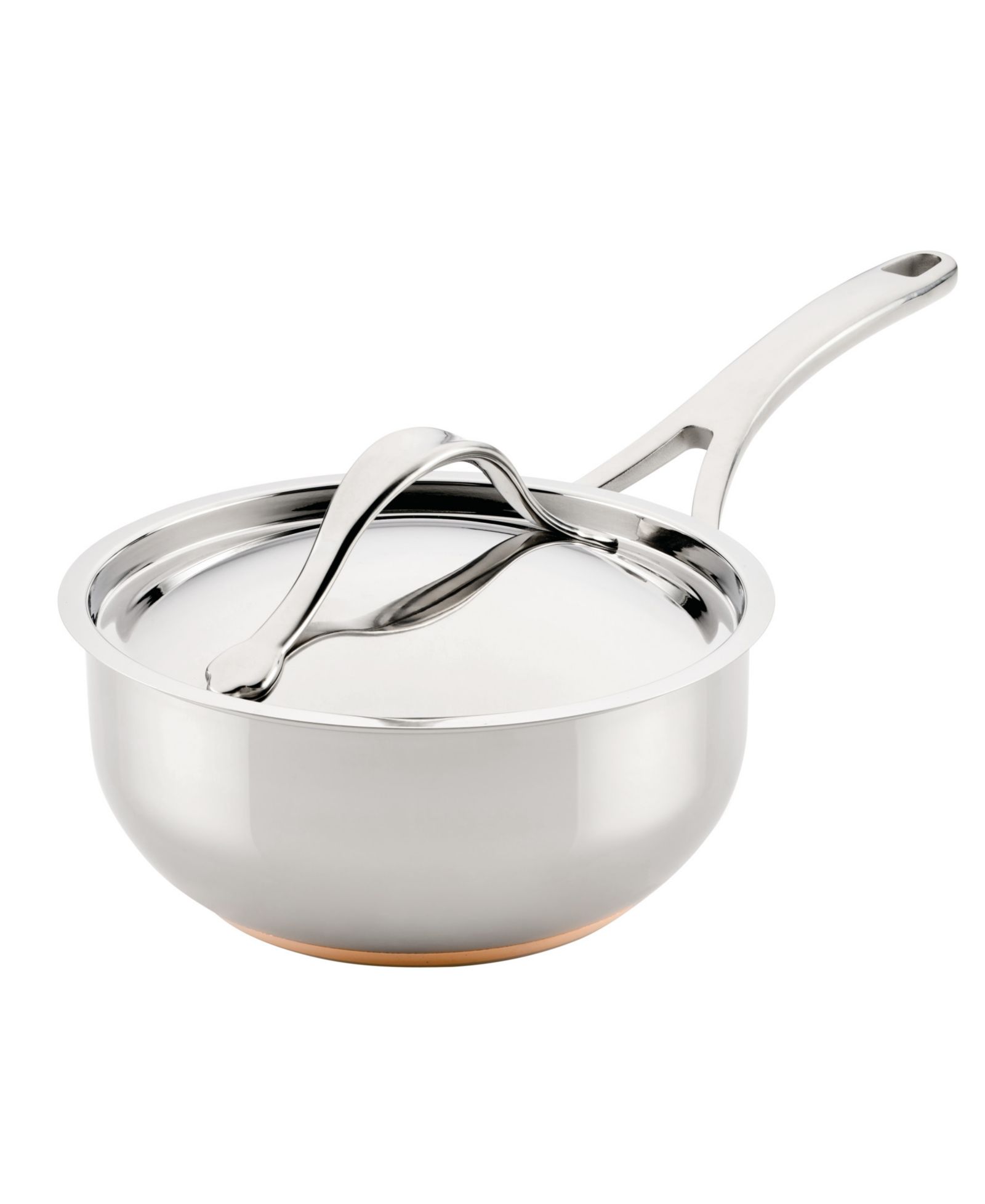 Сотейник Anolon Nouvelle Copper Stainless Steel 2.5-Quart Covered