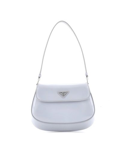 Pre-Owned Prada Small Cleo Flap Shoulder Bag Spazzolato Leather