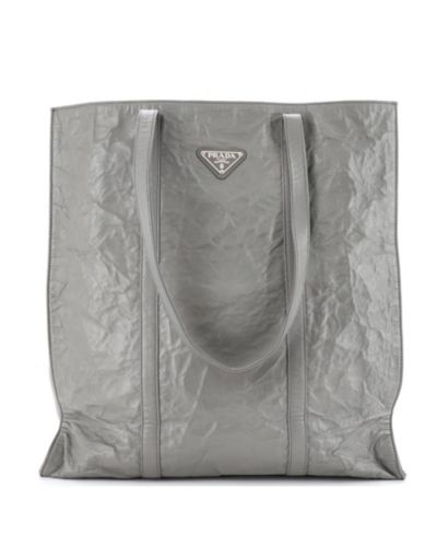 Pre-Owned Prada Medium Shopper Tote Nappa Antique