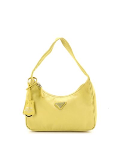 Prada Mini Re-Edition 2000 сумка хобо Tessuto, б/у